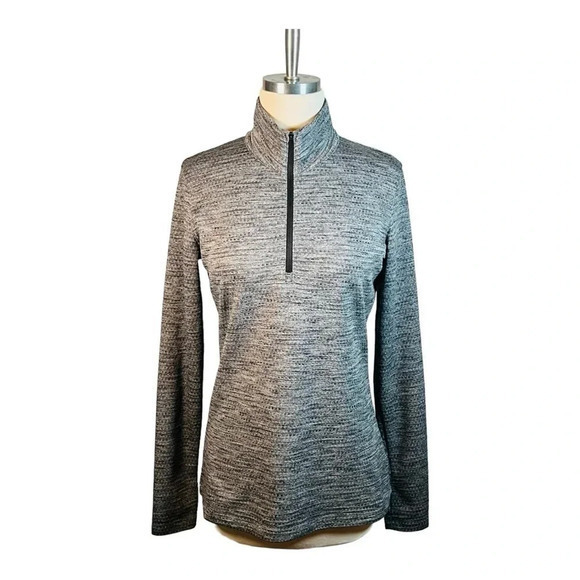 NIKE GOLF 1/4 ZIP PULL OVER DRI FIT GRAY LONG SLEEVE‎ TOP WOMEN SIZE MEDIUM - Picture 1 of 11